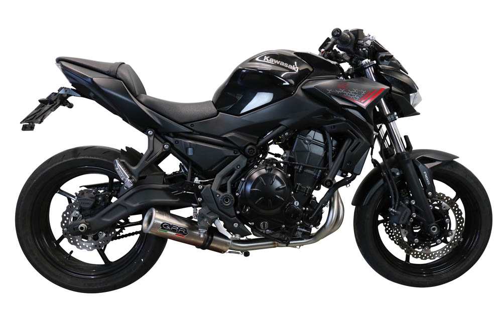 Exhaust compatible with Kawasaki Z 650 2017-2020, M3 Inox , full system exhaust legal for UK and non-EU countries including removable db killer 