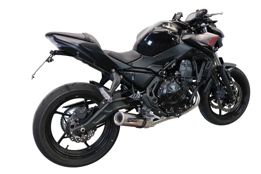 Exhaust compatible with Kawasaki Z 650 2017-2020, M3 Inox , full system exhaust legal for UK and non-EU countries including removable db killer 