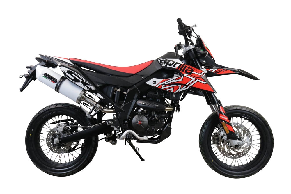 Egzoz ile uyumlu Aprilia Rx 125 2021-2024, Albus Evo4, Onaylı egzoz, bağlantı borusu ve çıkarılabilir db öldürücü dahil Avrupa DIŞI pazarlar için yasal 