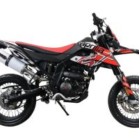 Egzoz ile uyumlu Aprilia Rx 125 2021-2024, Albus Evo4, Onaylı egzoz, bağlantı borusu ve çıkarılabilir db öldürücü dahil Avrupa DIŞI pazarlar için yasal 