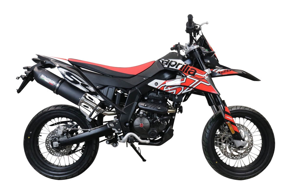 Egzoz ile uyumlu Aprilia Rx 125 2021-2024, Furore Evo4 Nero, Onaylı egzoz, bağlantı borusu ve çıkarılabilir db öldürücü dahil Avrupa DIŞI pazarlar için yasal 