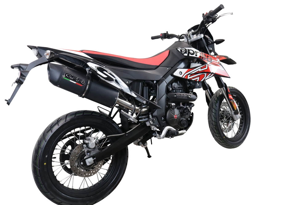 Egzoz ile uyumlu Aprilia Rx 125 2021-2024, Furore Evo4 Nero, Onaylı egzoz, bağlantı borusu ve çıkarılabilir db öldürücü dahil Avrupa DIŞI pazarlar için yasal 