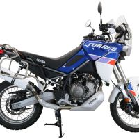 Egzoz ile uyumlu Aprilia Tuareg 660 2021-2024, Albus Evo4, Egzoz yasal, onaylı, çıkarılabilir db killer ve bağlantı borulu susturucu 