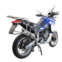 Egzoz ile uyumlu Aprilia Tuareg 660 2021-2024, Dual Inox, Egzoz yasal, onaylı, çıkarılabilir db killer ve bağlantı borulu susturucu 