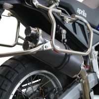 Egzoz ile uyumlu Aprilia Tuareg 660 2021-2024, Dual Poppy, Egzoz yasal, onaylı, çıkarılabilir db killer ve bağlantı borulu susturucu 