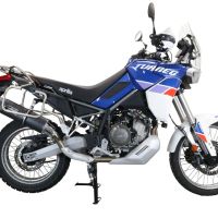 Egzoz ile uyumlu Aprilia Tuareg 660 2021-2024, Furore Evo4 Nero, Egzoz yasal, onaylı, çıkarılabilir db killer ve bağlantı borulu susturucu 