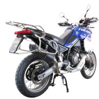 Egzoz ile uyumlu Aprilia Tuareg 660 2021-2024, Furore Evo4 Nero, Egzoz yasal, onaylı, çıkarılabilir db killer ve bağlantı borulu susturucu 