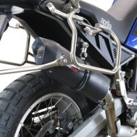 Egzoz ile uyumlu Aprilia Tuareg 660 2021-2024, Furore Evo4 Nero, Egzoz yasal, onaylı, çıkarılabilir db killer ve bağlantı borulu susturucu 