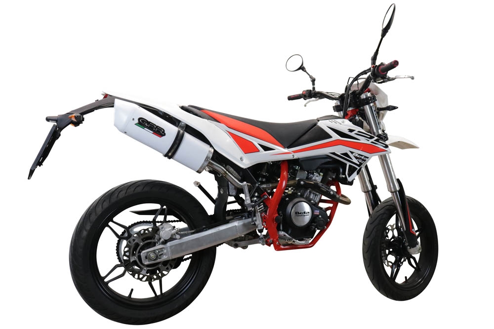 Egzoz ile uyumlu Beta RR 125 4T Enduro 2019-2020, Albus Evo4, Onaylı egzoz, bağlantı borusu ve çıkarılabilir db öldürücü dahil Avrupa DIŞI pazarlar için yasal 