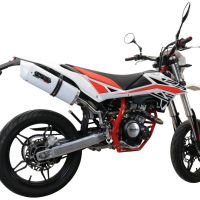 Egzoz ile uyumlu Beta RR 125 4T Enduro 2019-2020, Albus Evo4, Onaylı egzoz, bağlantı borusu ve çıkarılabilir db öldürücü dahil Avrupa DIŞI pazarlar için yasal 
