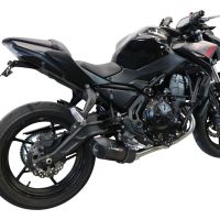 Exhaust compatible with Kawasaki Z 650 2017-2020, Furore Evo4 Nero, full system exhaust legal for UK and non-EU countries including removable db killer 