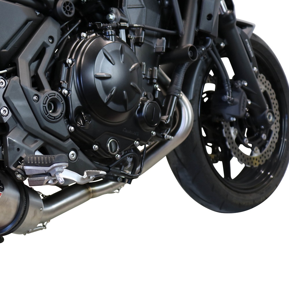 Egzoz ile uyumlu Kawasaki Z 650 2017-2020, M3 Poppy , Yalnızca gürültü için onaylanan sistem, AB dışındaki pazarlar için geçerlidir Tam hat, susturucu artı toplayıcı 