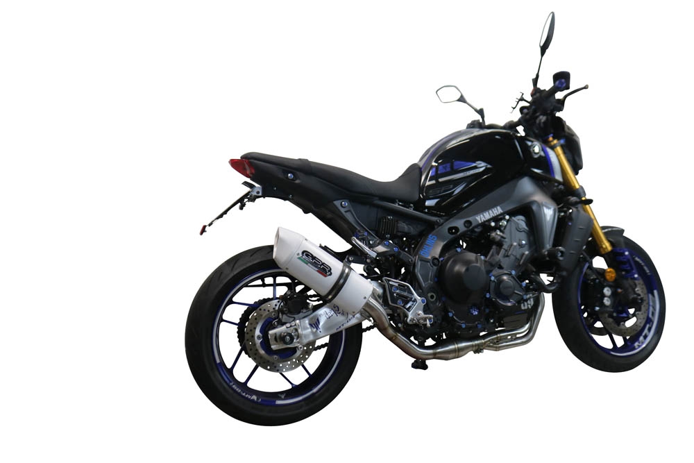 Exhaust compatible with Yamaha Mt-09 2021-2023, Albus Evo4, full system exhaust legal for UK and non-EU countries including removable db killer 