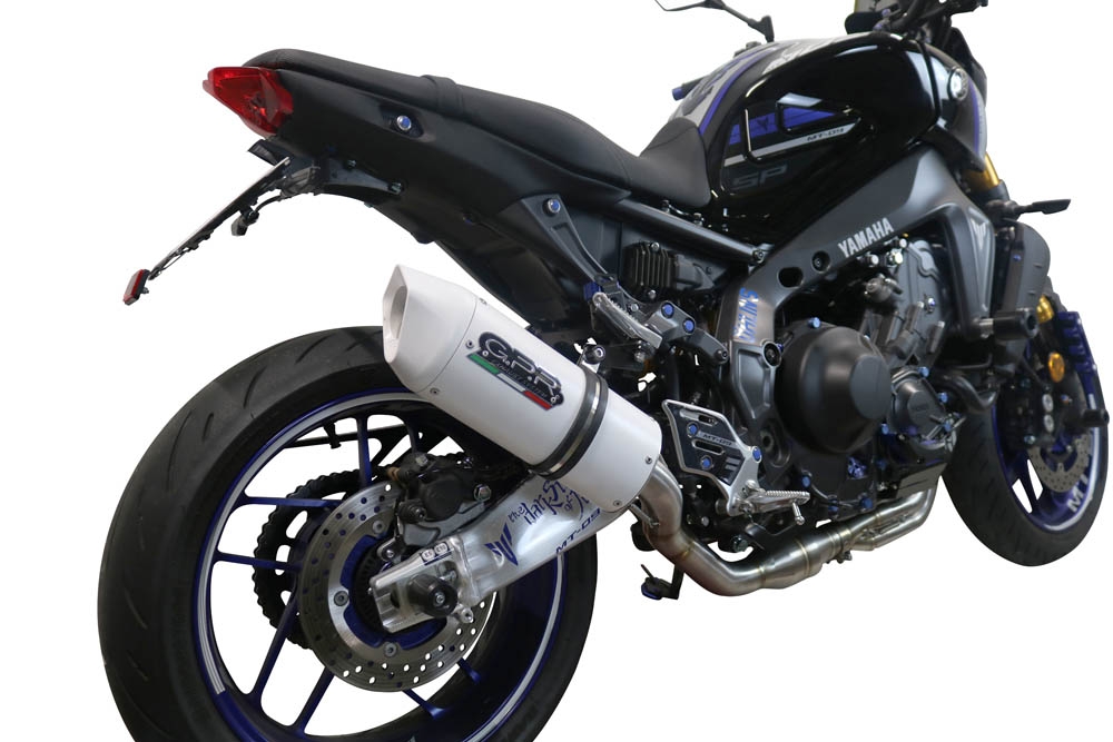 Exhaust compatible with Yamaha Mt-09 2021-2023, Albus Evo4, full system exhaust legal for UK and non-EU countries including removable db killer 