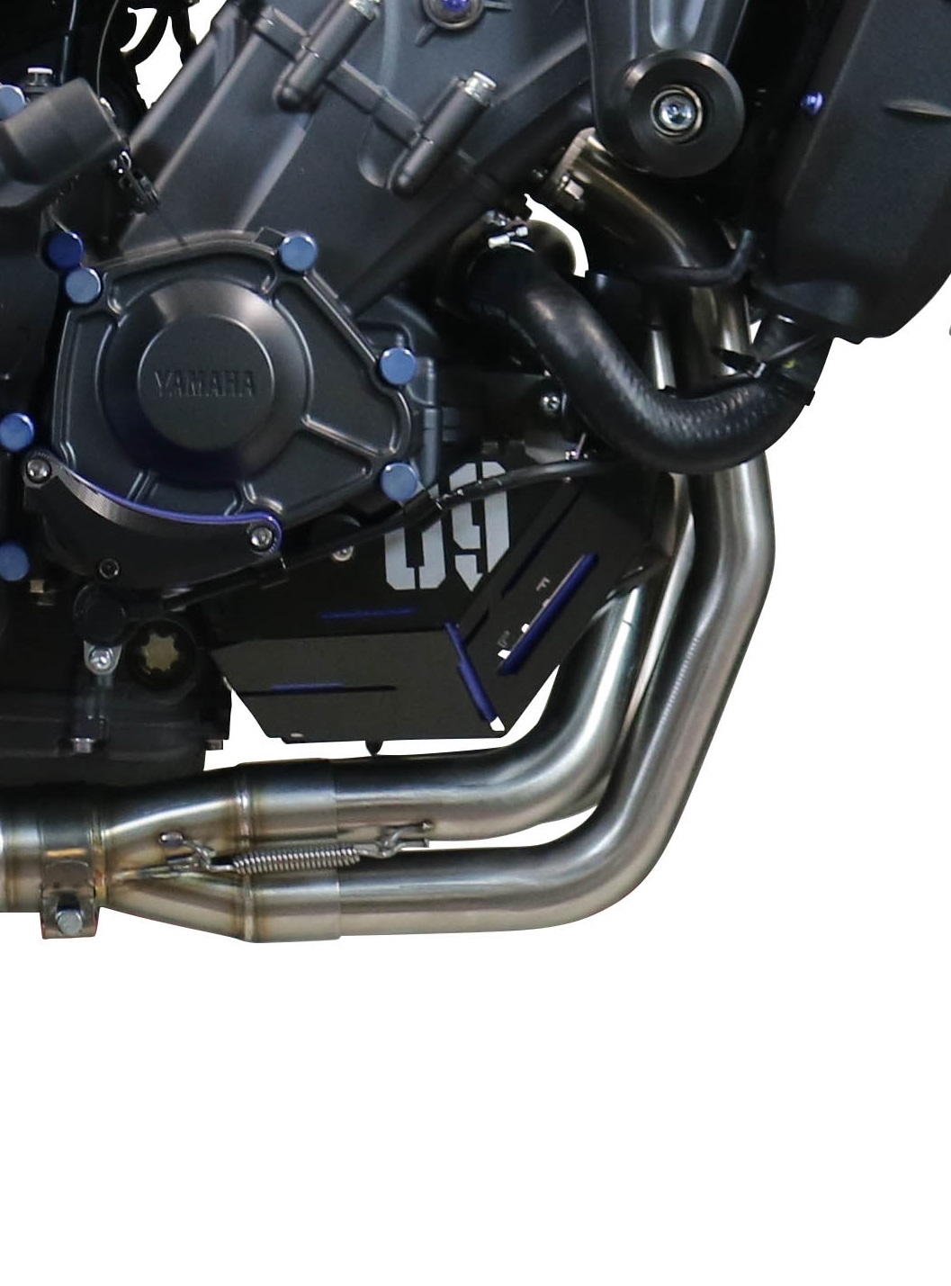 Egzoz ile uyumlu Yamaha Mt-09 2021-2024, Powercone Evo, Yalnızca gürültü için onaylanan sistem, AB dışındaki pazarlar için geçerlidir Tam hat, susturucu artı toplayıcı 