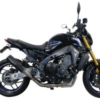 Exhaust compatible with Yamaha Mt-09 2021-2023, M3 Black Titanium, full system exhaust legal for UK and non-EU countries including removable db killer 