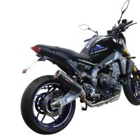Exhaust compatible with Yamaha Mt-09 2021-2023, M3 Black Titanium, full system exhaust legal for UK and non-EU countries including removable db killer 