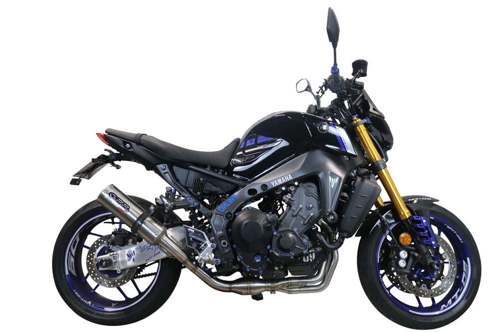 Egzoz ile uyumlu Yamaha Mt-09 2021-2024, M3 Inox , Yalnızca gürültü için onaylanan sistem, AB dışındaki pazarlar için geçerlidir Tam hat, susturucu artı toplayıcı 