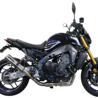 Egzoz ile uyumlu Yamaha Mt-09 2021-2024, M3 Inox , Yalnızca gürültü için onaylanan sistem, AB dışındaki pazarlar için geçerlidir Tam hat, susturucu artı toplayıcı 