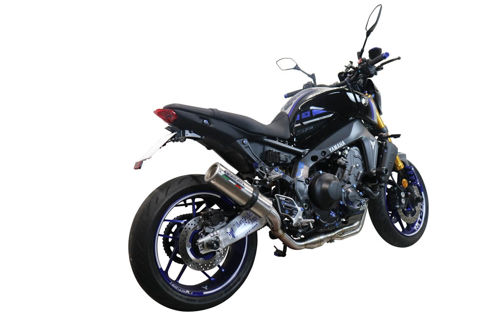 Egzoz ile uyumlu Yamaha Mt-09 2021-2024, M3 Inox , Yalnızca gürültü için onaylanan sistem, AB dışındaki pazarlar için geçerlidir Tam hat, susturucu artı toplayıcı 