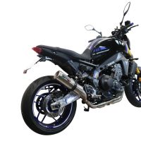 Egzoz ile uyumlu Yamaha Mt-09 2021-2024, M3 Inox , Yalnızca gürültü için onaylanan sistem, AB dışındaki pazarlar için geçerlidir Tam hat, susturucu artı toplayıcı 