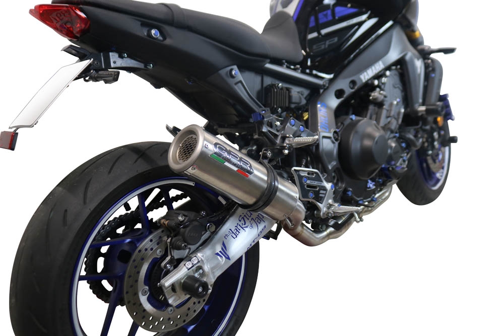 Egzoz ile uyumlu Yamaha Mt-09 2021-2024, M3 Inox , Yalnızca gürültü için onaylanan sistem, AB dışındaki pazarlar için geçerlidir Tam hat, susturucu artı toplayıcı 