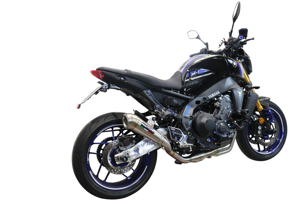 Egzoz ile uyumlu Yamaha Mt-09 2021-2024, Powercone Evo, Yalnızca gürültü için onaylanan sistem, AB dışındaki pazarlar için geçerlidir Tam hat, susturucu artı toplayıcı 