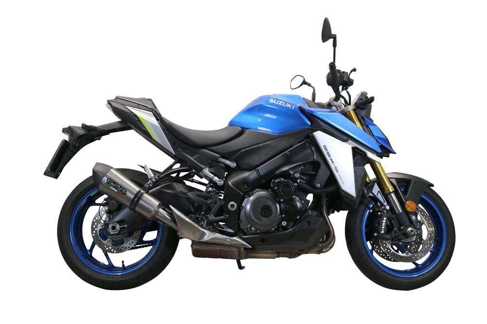 Egzoz GPR ile uyumlu  Suzuki Gsx-S 1000 GX 2024-2025, New Grand Prix Evo Titanium, Egzoz yasal, onaylı, çıkarılabilir db killer ve bağlantı borulu susturucu 