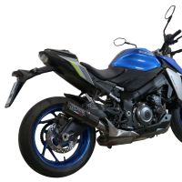 Egzoz ile uyumlu Suzuki Gsx-S 1000 GT 2017-2020, M3 Black Titanium, Egzoz yasal, onaylı, çıkarılabilir db killer ve bağlantı borulu susturucu 