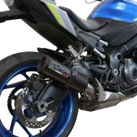 Egzoz ile uyumlu Suzuki Gsx-S 1000 GT 2017-2020, M3 Black Titanium, Egzoz yasal, onaylı, çıkarılabilir db killer ve bağlantı borulu susturucu 