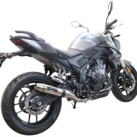 Egzoz ile uyumlu Voge 500DS 2021-2024, Deeptone Inox, Egzoz yasal, onaylı, çıkarılabilir db killer ve bağlantı borulu susturucu 
