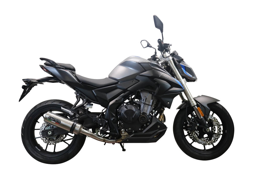 Egzoz ile uyumlu Voge 500DS 2021-2024, M3 Inox , Egzoz yasal, onaylı, çıkarılabilir db killer ve bağlantı borulu susturucu 