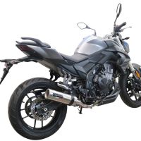 Egzoz ile uyumlu Voge 500DS 2021-2024, M3 Inox , Egzoz yasal, onaylı, çıkarılabilir db killer ve bağlantı borulu susturucu 