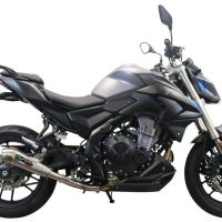 Egzoz ile uyumlu Voge 500DSX 2021-2024, Powercone Evo, Yarış Sistemi Susturucu ve özel bağlantı borusu 