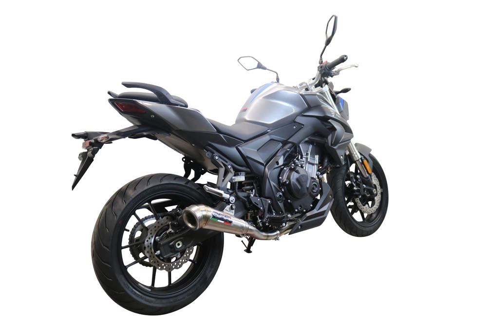Egzoz ile uyumlu Voge 500DSX 2021-2024, Powercone Evo, Yarış Sistemi Susturucu ve özel bağlantı borusu 