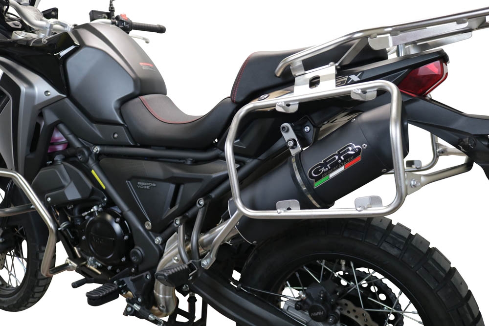 Egzoz ile uyumlu Voge 650DSX 2021-2024, Furore Evo4 Nero, Onaylı egzoz, bağlantı borusu ve çıkarılabilir db öldürücü dahil Avrupa DIŞI pazarlar için yasal 