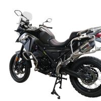 GPR exhaust compatible with  Voge 650DSX 2021-2024, New Grand Prix Evo Titanium, Slip-on exhaust legal for UK and non-EU markets including link pipe and removable db killer 