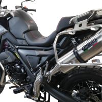 Egzoz ile uyumlu Voge 650DSX 2021-2024, Satinox , Yalnızca gürültü için onaylanan sistem, AB dışındaki pazarlar için geçerlidirSusturucu ve özel bağlantı borusu 