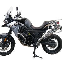 Egzoz ile uyumlu Voge 650DSX 2021-2024, Satinox , Yalnızca gürültü için onaylanan sistem, AB dışındaki pazarlar için geçerlidirSusturucu ve özel bağlantı borusu 