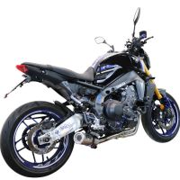 Egzoz ile uyumlu Yamaha Mt-09 2021-2024, M3 Inox , Yalnızca gürültü için onaylanan sistem, AB dışındaki pazarlar için geçerlidir Tam hat, susturucu artı toplayıcı 