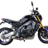 Egzoz ile uyumlu Yamaha Mt-09 2021-2024, Powercone Evo, Yalnızca gürültü için onaylanan sistem, AB dışındaki pazarlar için geçerlidir Tam hat, susturucu artı toplayıcı 