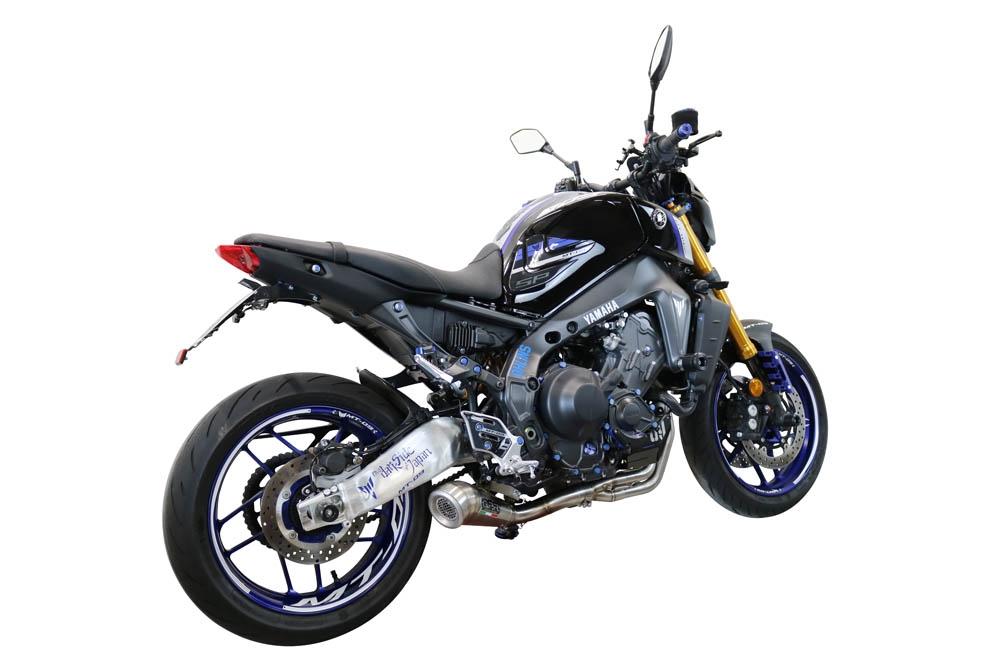 Egzoz ile uyumlu Yamaha Mt-09 2021-2024, Powercone Evo, Yalnızca gürültü için onaylanan sistem, AB dışındaki pazarlar için geçerlidir Tam hat, susturucu artı toplayıcı 