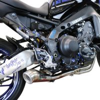 Egzoz ile uyumlu Yamaha Mt-09 2021-2024, Powercone Evo, Yalnızca gürültü için onaylanan sistem, AB dışındaki pazarlar için geçerlidir Tam hat, susturucu artı toplayıcı 