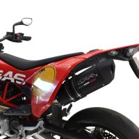 Exhaust compatible with Gas Gas ES 700 2023-2024, Furore Evo4 Nero, Slip-on exhaust legal for UK and non-EU markets including link pipe and removable db killer 