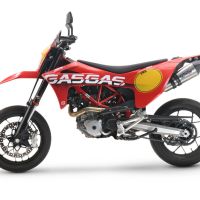 GPR exhaust compatible with  Gas Gas SM 700 2023-2024, New Grand Prix Evo Titanium, Slip-on exhaust legal for UK and non-EU markets including link pipe and removable db killer 