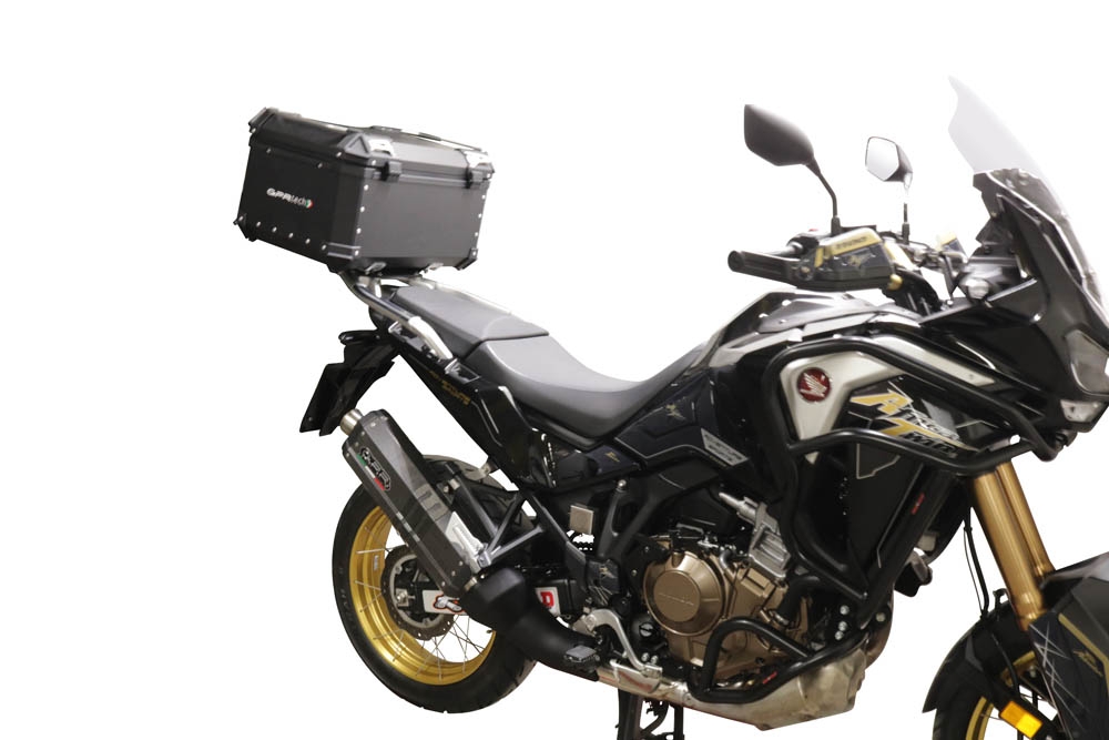 Topkoffer GPR TECH compatibel met  Honda Crf 1100 L Africa Twin 2020/2024 e5 Alüminyum üst kasa, siyah renk ve özel plaka dahildir Kapasite Litre 35