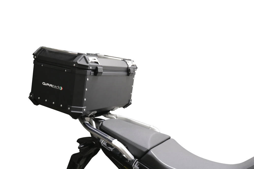 Topkoffer GPR TECH compatibel met  Honda Crf 1100 L Africa Twin 2020/2024 e5 Alüminyum üst kasa, siyah renk ve özel plaka dahildir Kapasite Litre 35