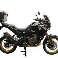 Topkoffer GPR TECH compatibel met  Honda Crf 1100 L Africa Twin 2020/2024 e5 Alüminyum üst kasa, siyah renk ve özel plaka dahildir Kapasite Litre 35