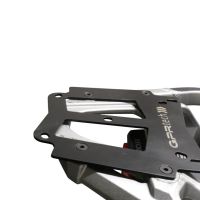 Top case GPR TECH compatible with  Honda Crf 1100 L Africa Twin 2020/2024 e5 GPR TECH Top case in aluminum, silver color with specific plate included Capacity 45 LT.