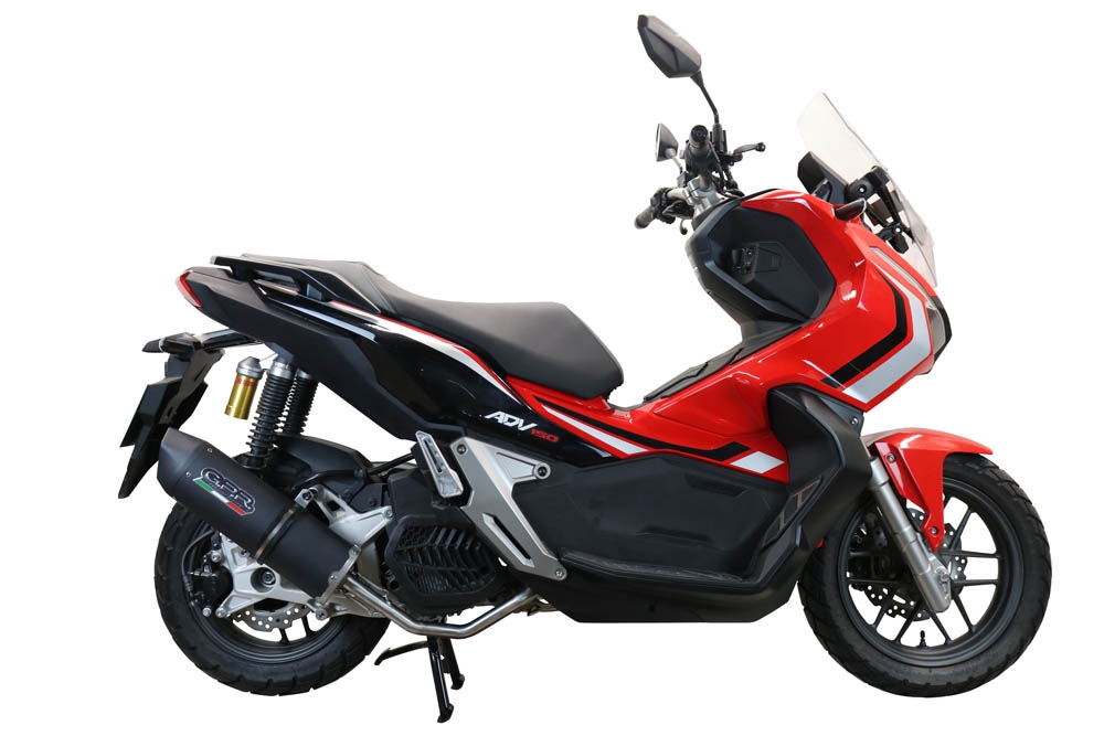 Egzoz ile uyumlu Honda X-Adv 150 2020-2023, Furore Nero, Homologe edilmemiş dbkiller ile yarış sistemi Tam hat, susturucu artı toplayıcı 